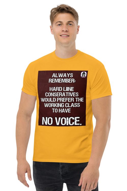 Conservatives opinion of everyday people unisex classic T-Shirt