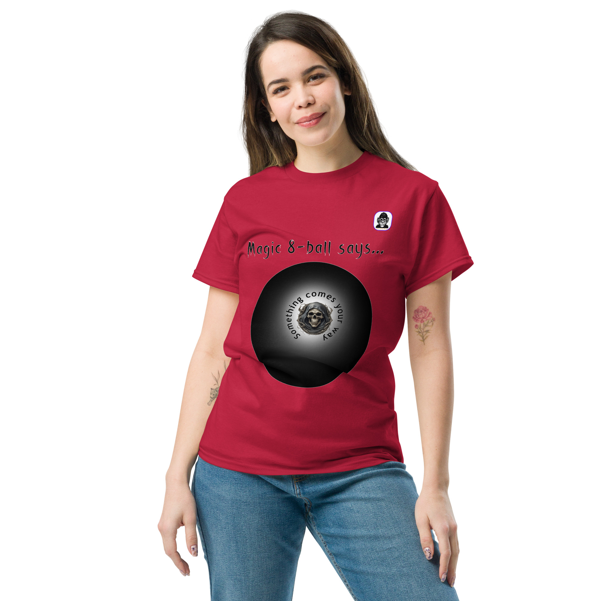 Magic 8-ball says Something comes your way Unisex T-Shirt