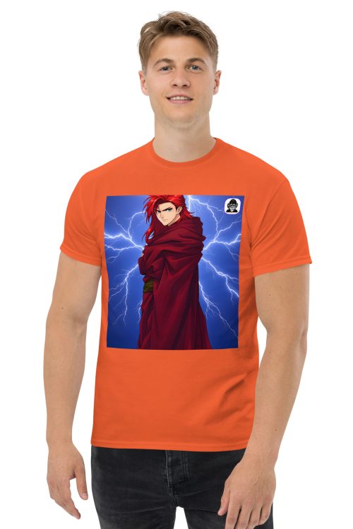 Male Redhead maroon robe with lightning Unisex classic Anime T-Shirt