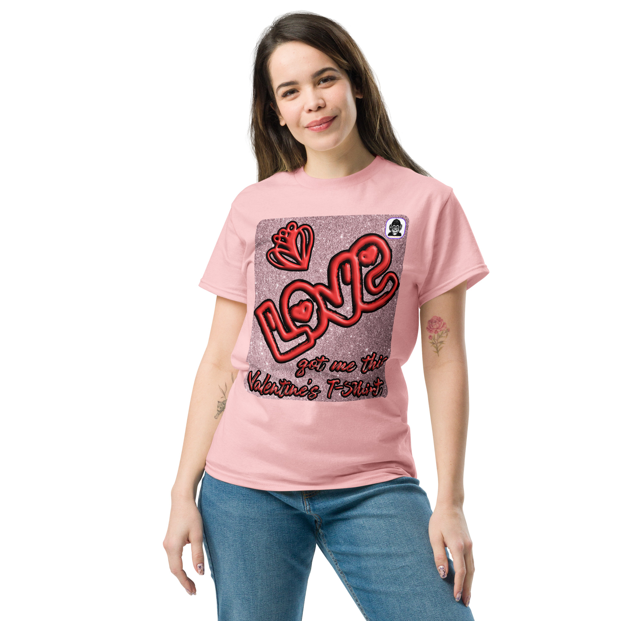 Love got me this Valentine's Unisex classic T-Shirt