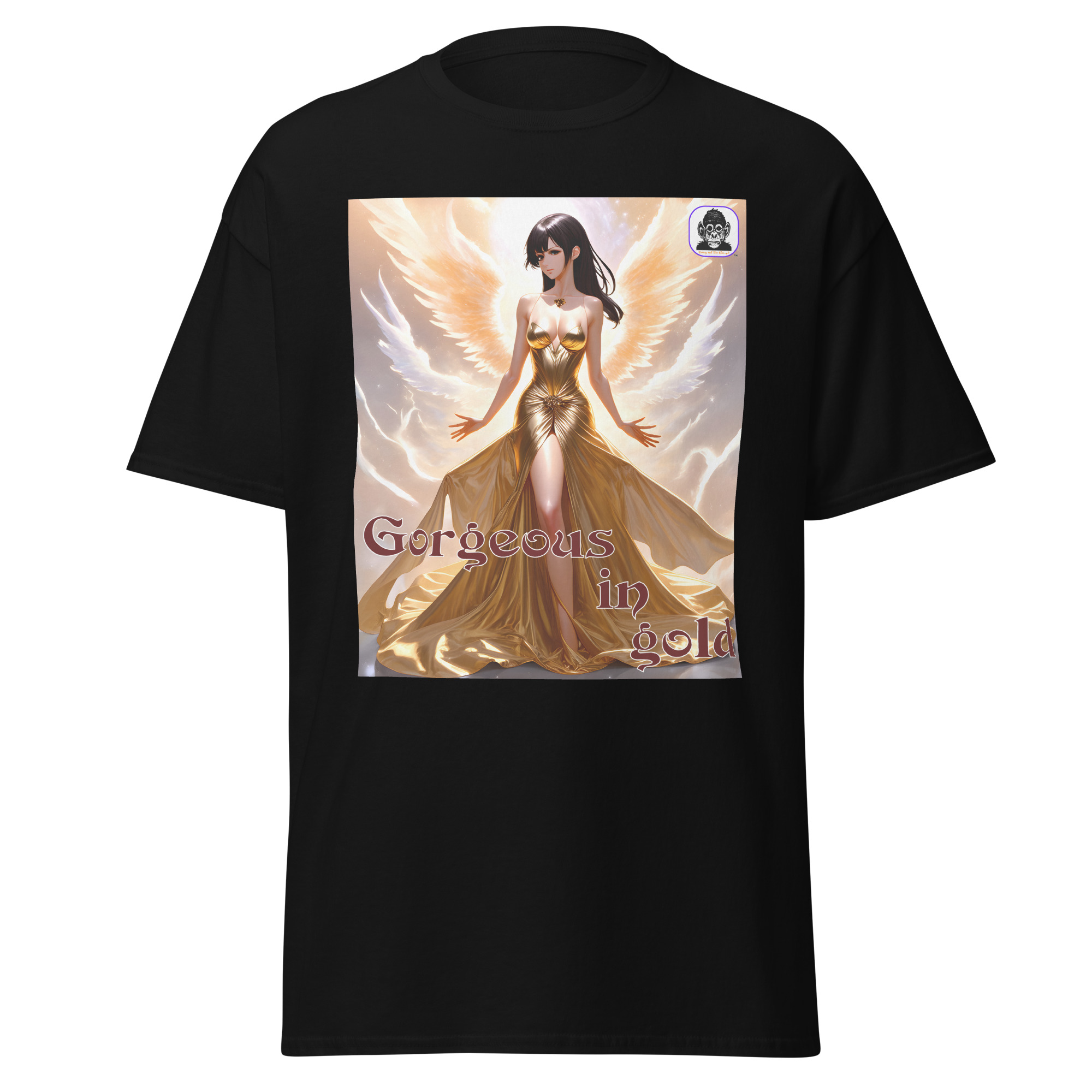 Gorgeous Anime in gold Unisex classic Anime T-Shirt