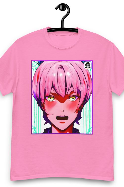 Androgynous anime pink hair Unisex classic Anime t-shirt