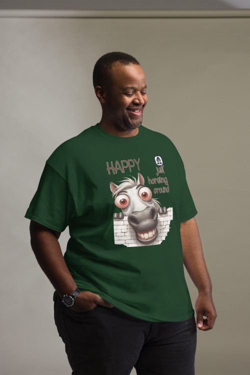 HAPPY Just horsing around Unisex classic T-Shirt