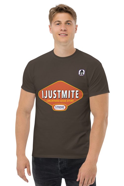 IJUSTMITE – parody of Vegemite logo Unisex classic T-Shirt